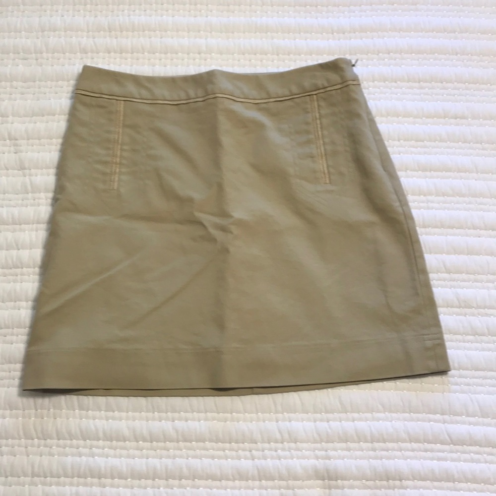 Khaki mini skirt